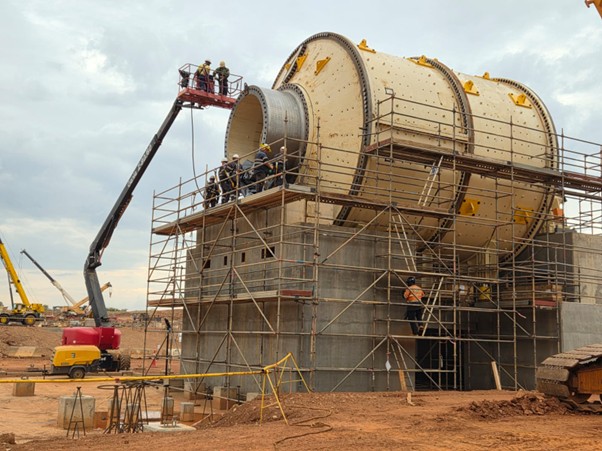 NCPI SUPPLIES Ø26’ X 28’, 9MW SAG MILL FOR THE BOMBORÉ GOLD EXPANSION PROJECT IN BURKINA FASO
